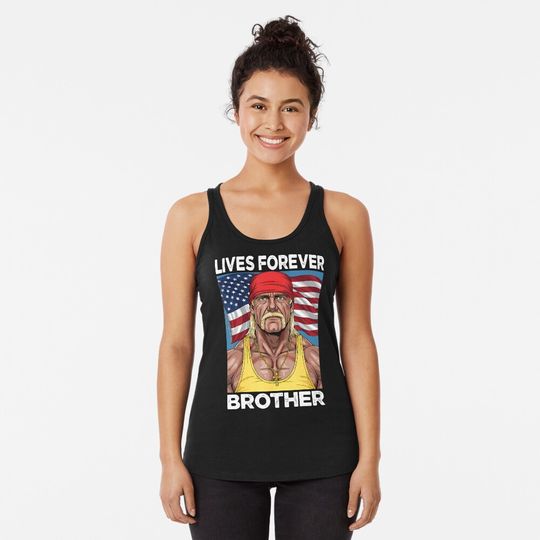 Hogan Lives Forever a Legend Brother Racerback Tank Top, Gift for Fan, for Gymer