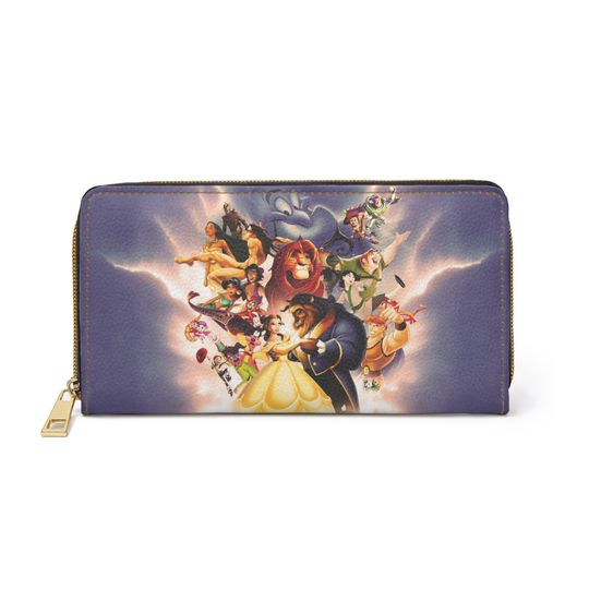 Disney Classics Disney Zipper Wallet - Disney Wallet, Gift, Valentines Gift, Disney Gift, Gifts for Her, Gifts