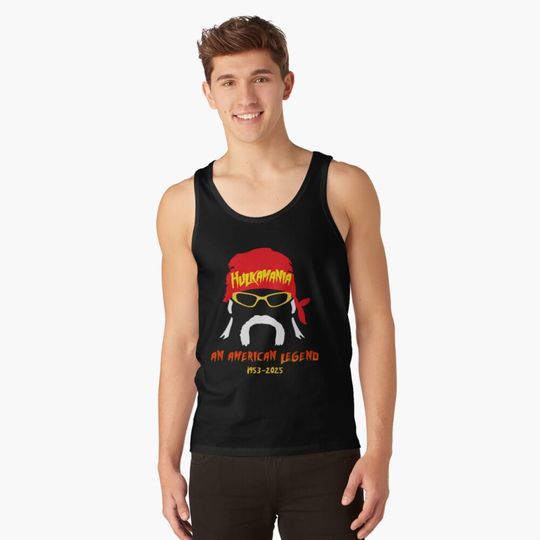 Hulk Hogan Tank Top, Hulk Hogan Memory, Gift for Fan, for Gymer