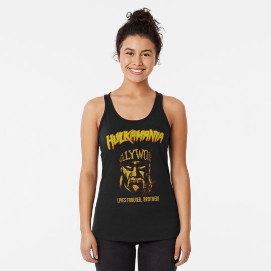Hulk Hogan R.I.P, Hulkamania Wrestling Memorial Racerback Tank Top