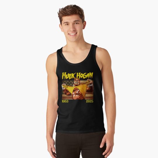 Hulk Hogan 1953–2025 Vintage Tribute Tank Top, Hulk Hogan Memory, Gift for Fan, for Gymer