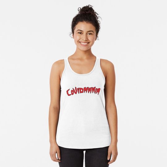Covidmania (red) Racerback Tank Top, Hulk Hogan Memory, Gift for Fan, for Gymer