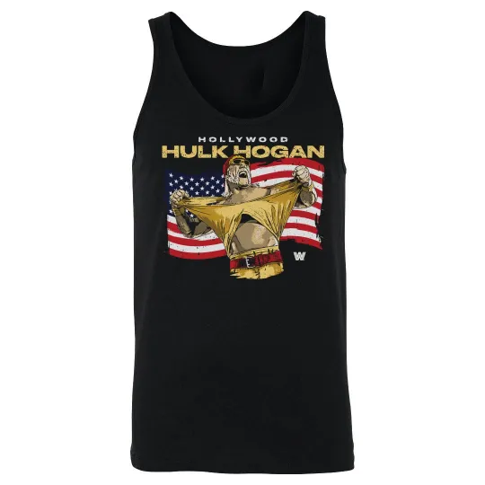 Hulk Hogan Hollywood Flag Wrestling Entertainment Tank Top, Gift for Fan, for Gymer