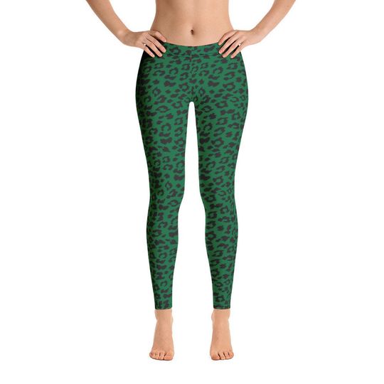 Leopard Print Leggings, Sports Yoga Leggings