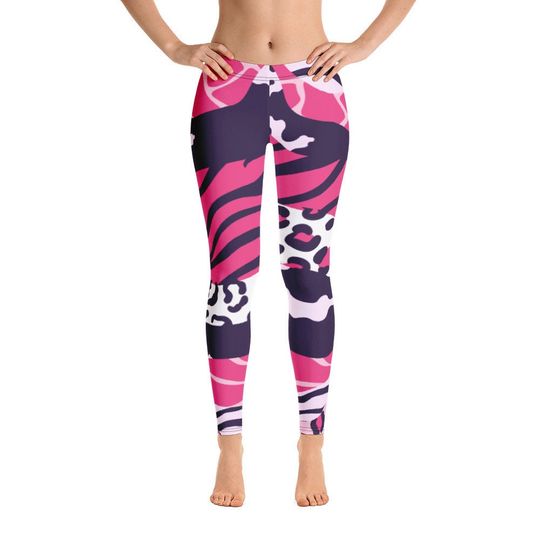 Leopard Print Leggings, Sports Yoga Leggings