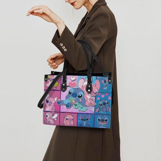 Personalized Stitch Angel Love Women's Synthetic Leather Handbag