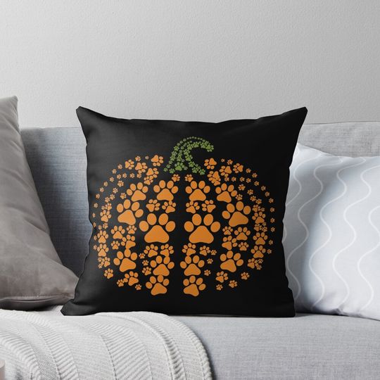 Pumpkin Halloween Funny Dog Cat Pumpkin Pillow