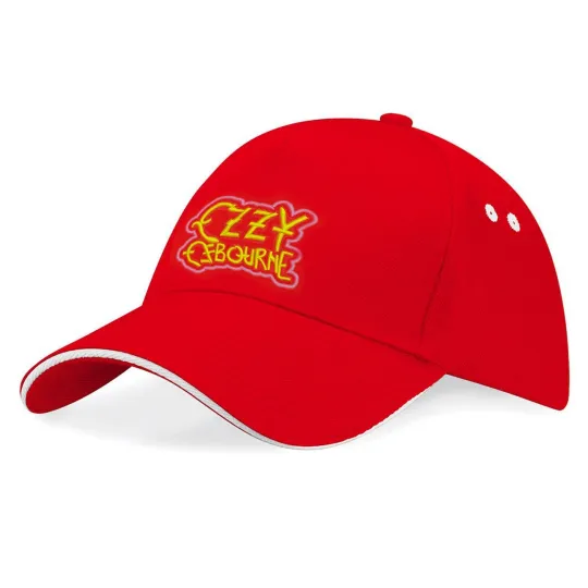 Ozzy Osbourne Rock Band Embroidered Red Baseball Cap Hat -k175- Red