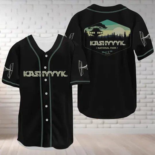 Star Wars Baseball Jersey, Kashyyyk Forest Shirt, Kashyyyk Jersey Shirt, Chewbacca Shirt, Luke Skywalker Shirt