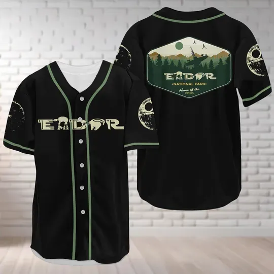 Star Wars Baseball Jersey, Endor National Park Shirt, Endor Forest Jersey Shirt, Ewok Shirt, Star War Gifts