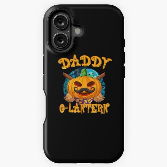 Mens Daddy Halloween Costume Jack O Lantern Pumpkin iPhone Case