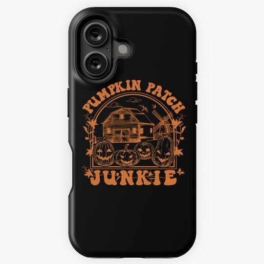 Halloween Pumpkin Patch Junkie Jack O lantern graphic Sweat iPhone Case