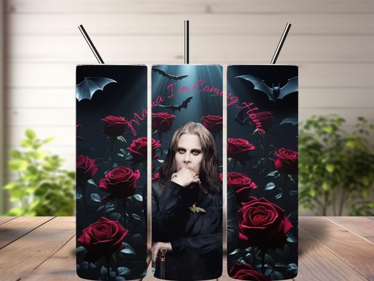 Rock Legend Ozzy Osbourne Skinny Tumbler, Metal Band Gift, Perfect For Ozzy Fans