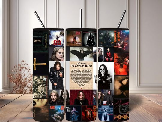 Rock Legend Ozzy Osbourne Skinny Tumbler, Metal Band Gift, Perfect For Ozzy Fans