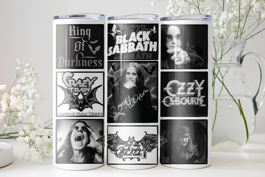 Ozzy Osbourne Tumbler | Starbucks-Inspired Cup for Hot & Cold Drinks | Black Sabbath Mug | Reusable Travel Mug | Ozzy Osbourne
