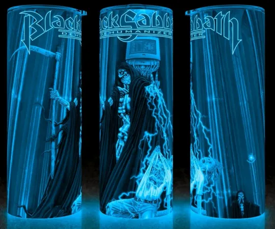 Glow in the Dark Black Sabbath DeHumanizer Heavy Metal Cup Mug Tumbler