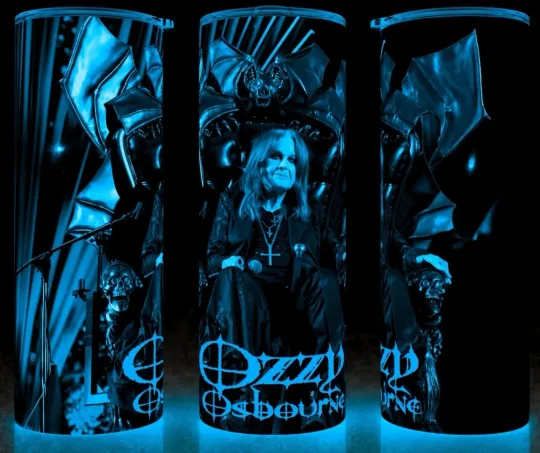 Glow in the Dark Ozzy Osbourne Last Concert Cup Mug Tumbler