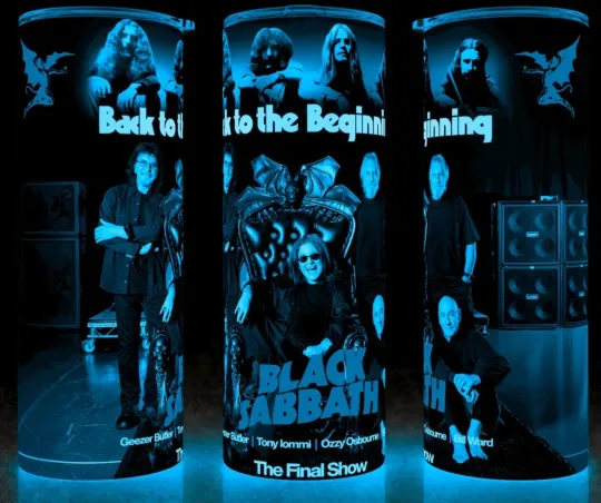 Glow in the Dark Ozzy Osbourne  Last Show Cup Mug Tumbler, Gift for Fan