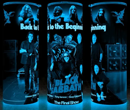 Glow in the Dark Ozzy Last Concert Cup Mug Tumbler, ozzy osbourne memory, Gift for Fan
