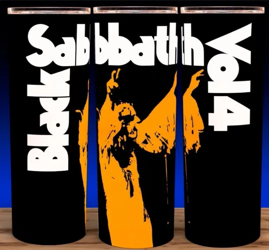Black Sabbath Vol 4 Ozzy Osbourne Metal Cup Mug Tumbler, Gift for Fan