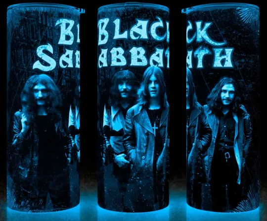 Glow in the Dark Black Sabbath Ozzy Metal Cup Mug Tumbler