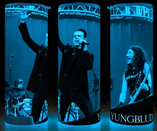 Glow in the Dark Yungblud at Ozzy Osbourne Last Concert Cup Mug Tumbler
