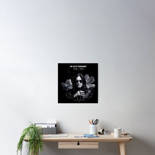 Ozzy Osbourne Poster - Classic Rock Music Wall Art Print