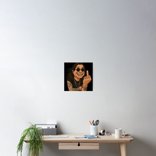 RIP Ozzy Poster - Rock Legend Tribute Wall Art Print