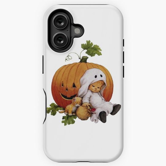 Cats Pumpkin Jack O Lantern Cat Halloween Costume Kids Girls iPhone Case