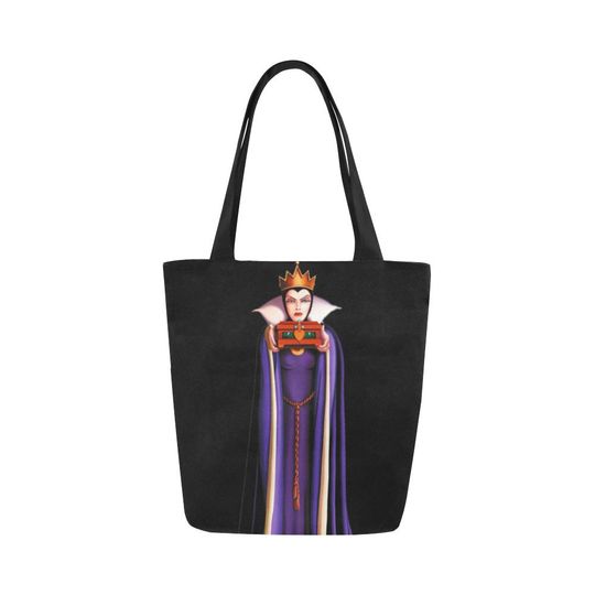 Evil Queen Tote Bag | Snow White Evil Queen Tote | Villains Purse | Villain Bag | Disney Tote Bag | Disney Canvas Tote Bag | Canvas Tote |