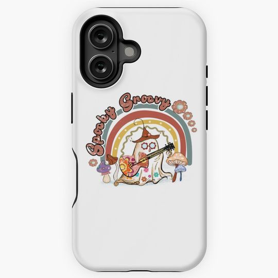 Spooky Groovy Sublimation Funny Halloween iPhone Case
