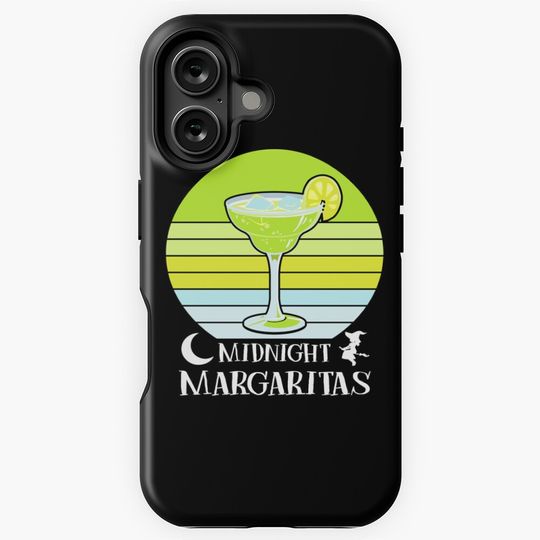 Midnight Margaritas Funny Witch Halloween iPhone Case