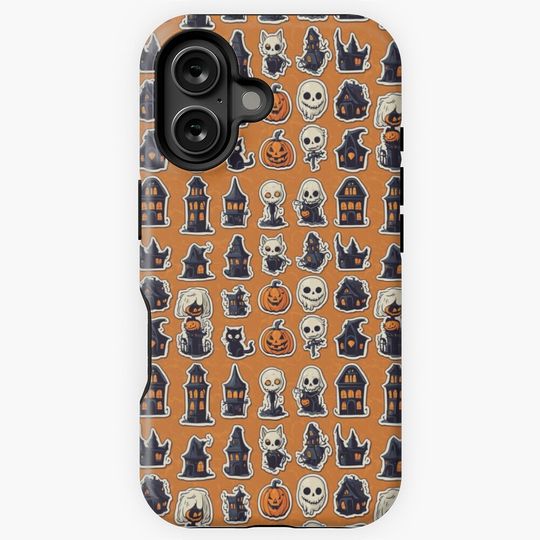 Goofy Halloween Pattern iPhone Case
