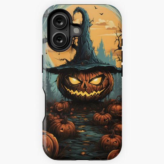 Spooky Halloween Pumpkin iPhone Case