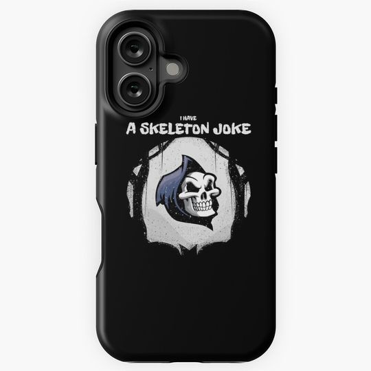 I have a skeleton joke Horror Halloween iPhone Case