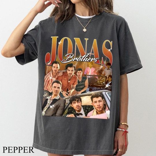 Vintage Jonas Brother Tee, Jonas Bros 20th Annivesary Tour 2025 Shirt, Jonas Brothers Shirt Jonas Brother Merch Jonas Brothers Retro Car Tee
