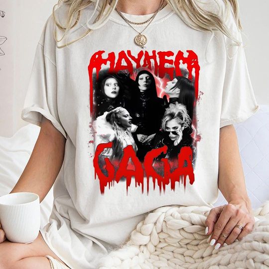 Ld ga Mayhem Ball Tour Shirt, Retro Music Concert , Vintage Pop Star Graphic Merch, Ld ga Fan Gift T-Shirt 2025, Music Fan Gift Tour