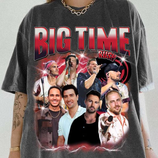 Big Time Rush Tour 2025 PNG, Big Time Rush band Pop Music Fan shirt, Vintage Concert Band Tee, 90s Music Shirt BTR Fan Gift