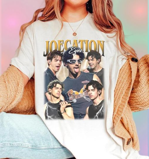 Retro 90's Vintage Jonas Brothers Shirt, Living The Dream Tour 2025 Shirt, Jonas Five Albums One Night Tour Shirt,Joecation Eyes Music Tee