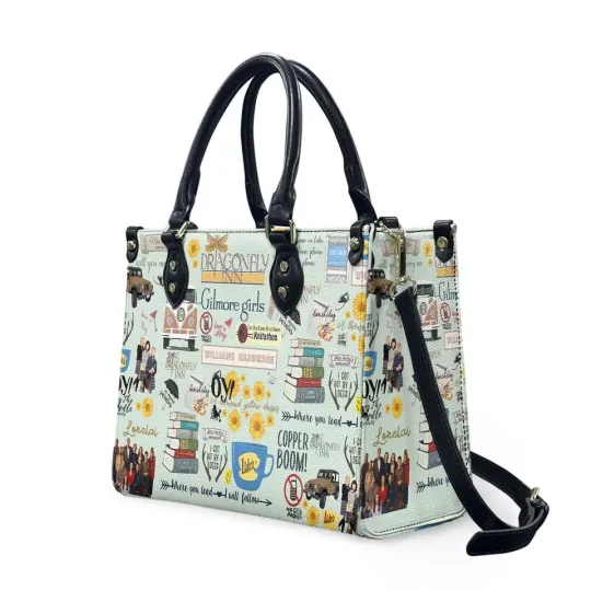 Gilmore Girls Leather Handbag, TV Show Lover Women's Shoulder Bag, Fan Gift