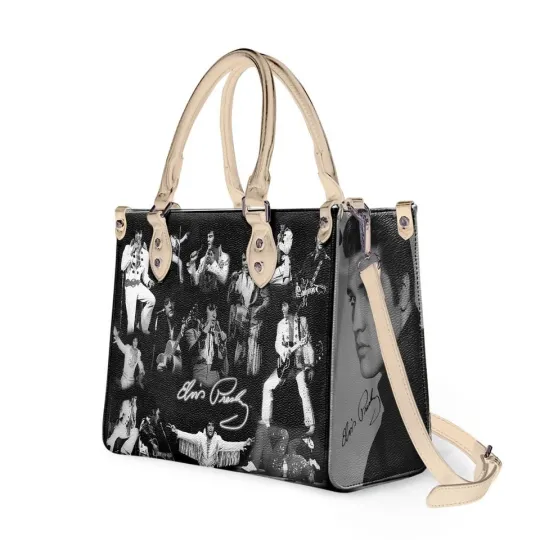 Elvis Presley Leather Handbag, Stylish Women's Shoulder Bag, Music Fan Gift