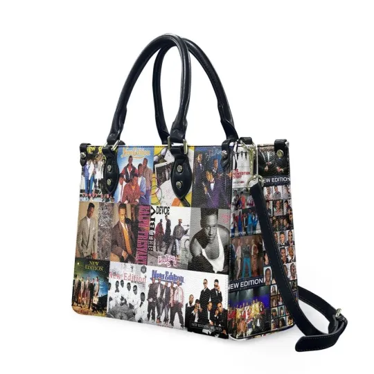 New Edition Leather Handbag, Stylish Women's Shoulder Bag, Music Fan Gift