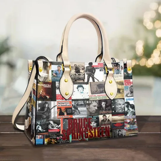 Bruce Springsteen Leather Handbag, Stylish Women's Shoulder Bag, Music Fan Gift
