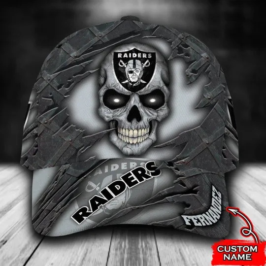 Las Vegas Raiders Cap Ver1 Personalized Skull Classic Cap, Gift Idea for Fans