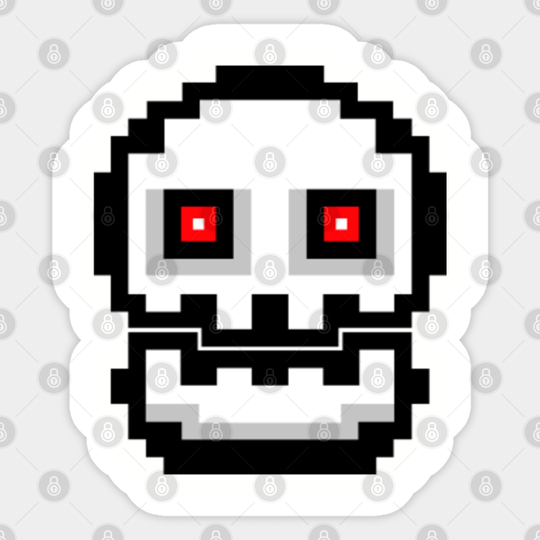 Geometry Dash - Skull - Geometry Dash - Sticker