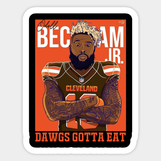 Odell Beckham Player - Odell Beckham Cleveland Browns Player - Sticker