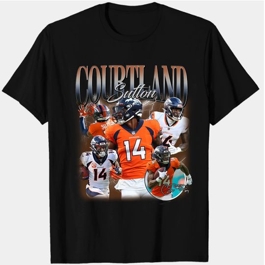 Vintage 90s Graphic Style Courtland Sutton T-Shirt, Courtland Sutton Shirt, Denver Football Shirt, Vintage Oversized Sport Shirt