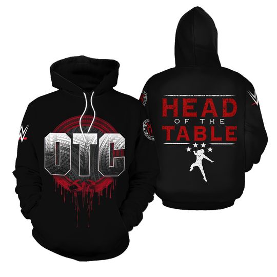 Roman Reigns 0TC Wrestling Entertainment Limited Edition Black Hoodie