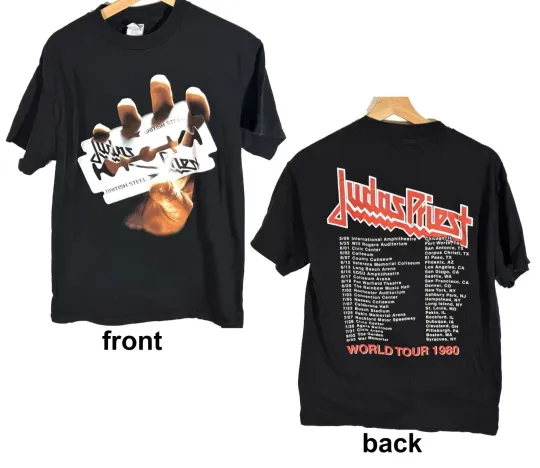 Judas-Priest British Steel 1980 Vintage T-Shirt