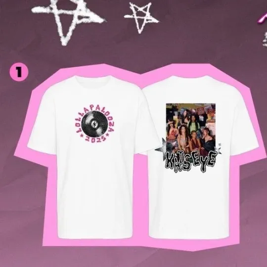 NEW!!! Katseye Lollapalooza 2025 Exclusive Reprint T-Shirt